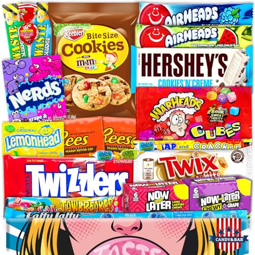 Candy & Bar Jumbo USA Original Caja de caramelos | 21 piezas | Dulces americanos | Import USA | Regalo original