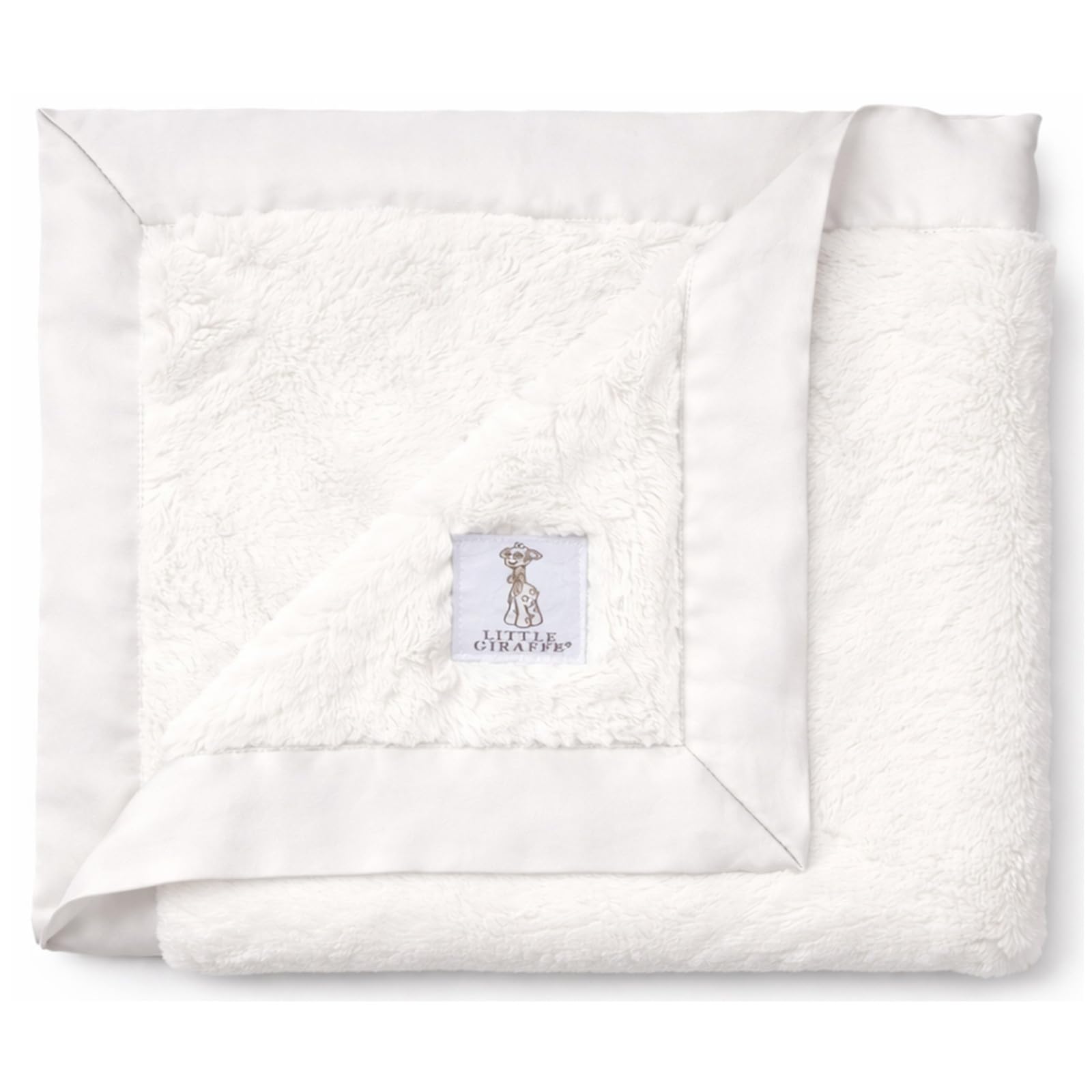 Little Giraffe 74 x 89 cm Luxe Baby Blanket (kremowy)
