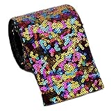 Midi Ribbon 3' Sparkle Sequin and Woven Ribbon Reversible Ribbon Fabric 2 Yards, DIY Big Bow...