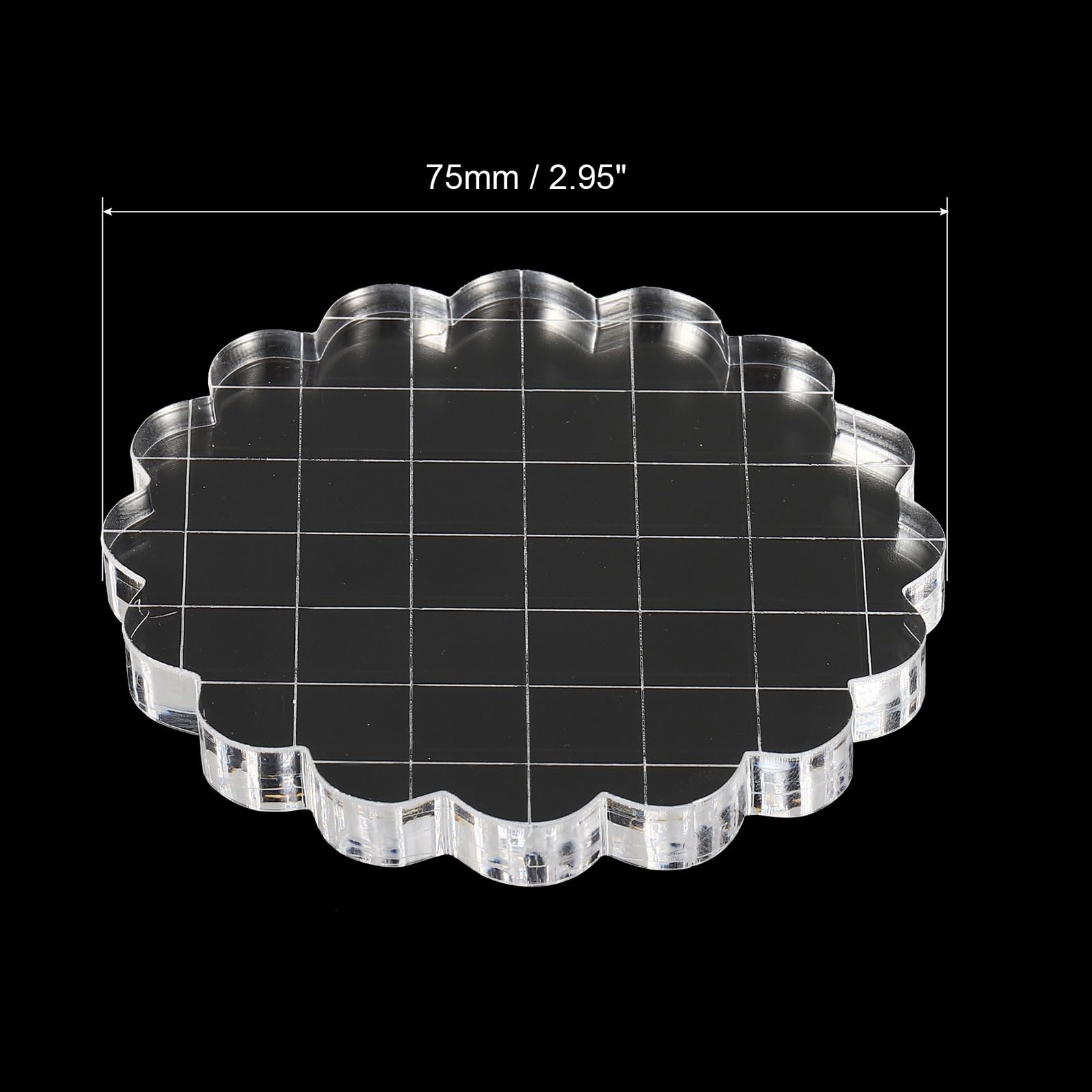 PATIKIL 3" Acrylic Stamp Block - Image 2
