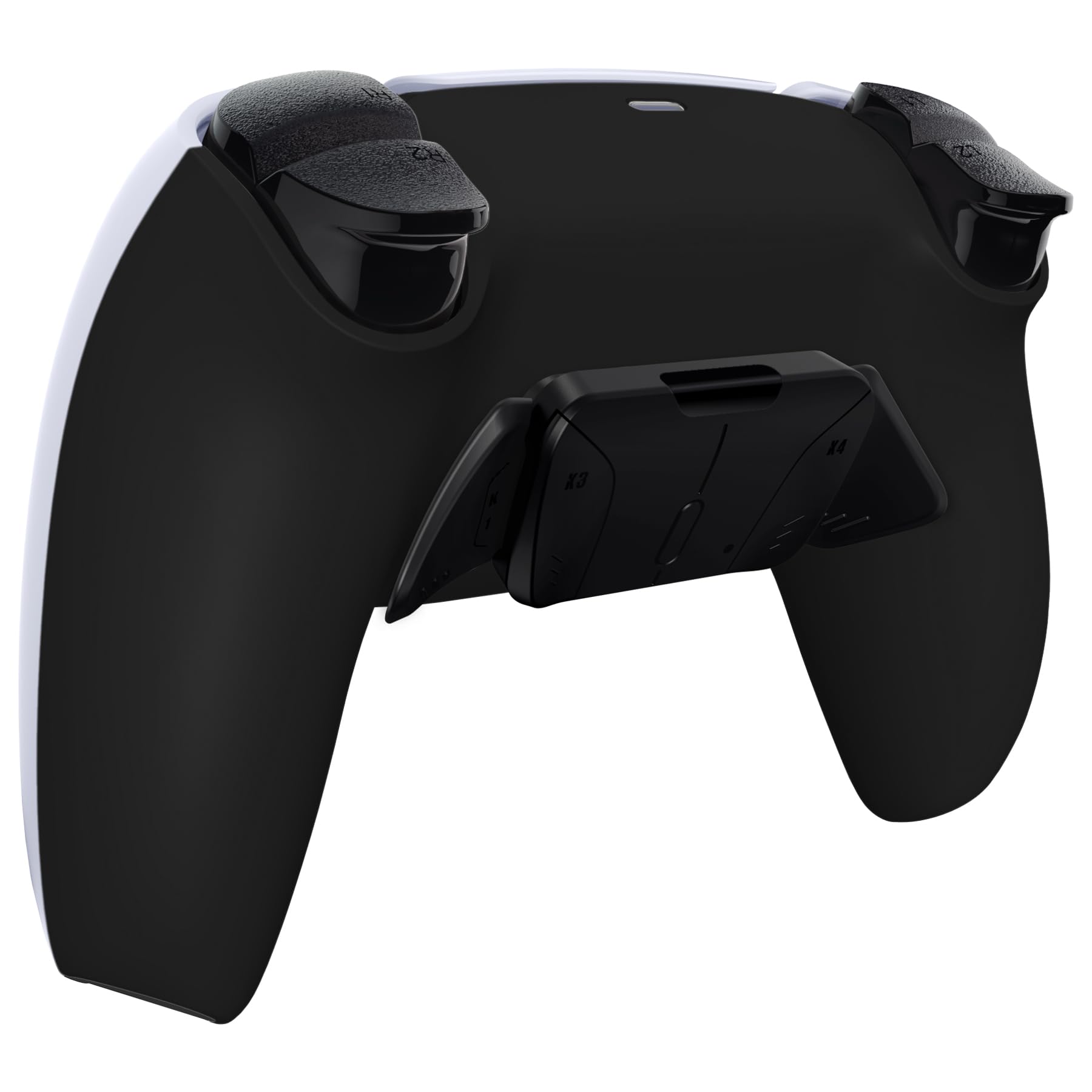 eXtremeRate RISE4 V4 Remap Kit pour ps5 Manette BDM-030/040/050/060, Coque Arrière Redessinée avec 4 Palette pour ps5 Manette BDM-030/040/050/060, Carte améliorée, Noir Pur