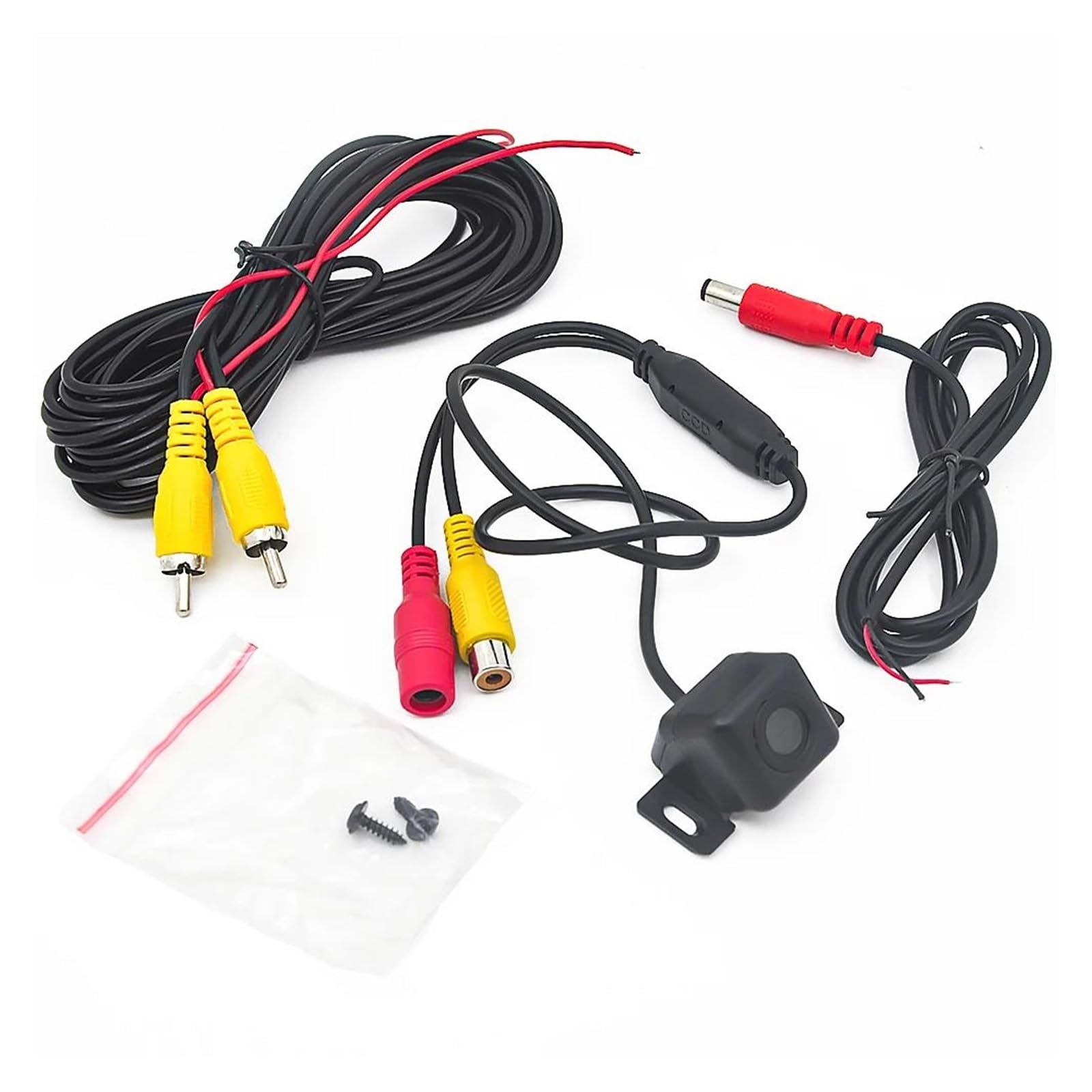 Retrocamera Kit Telecamera Posteriore Auto Impermeabile Monitor Telecamera CCD CMOS con Ampio Angolo Visione 170 Gradi per Parcheggio Retrocamera Auto