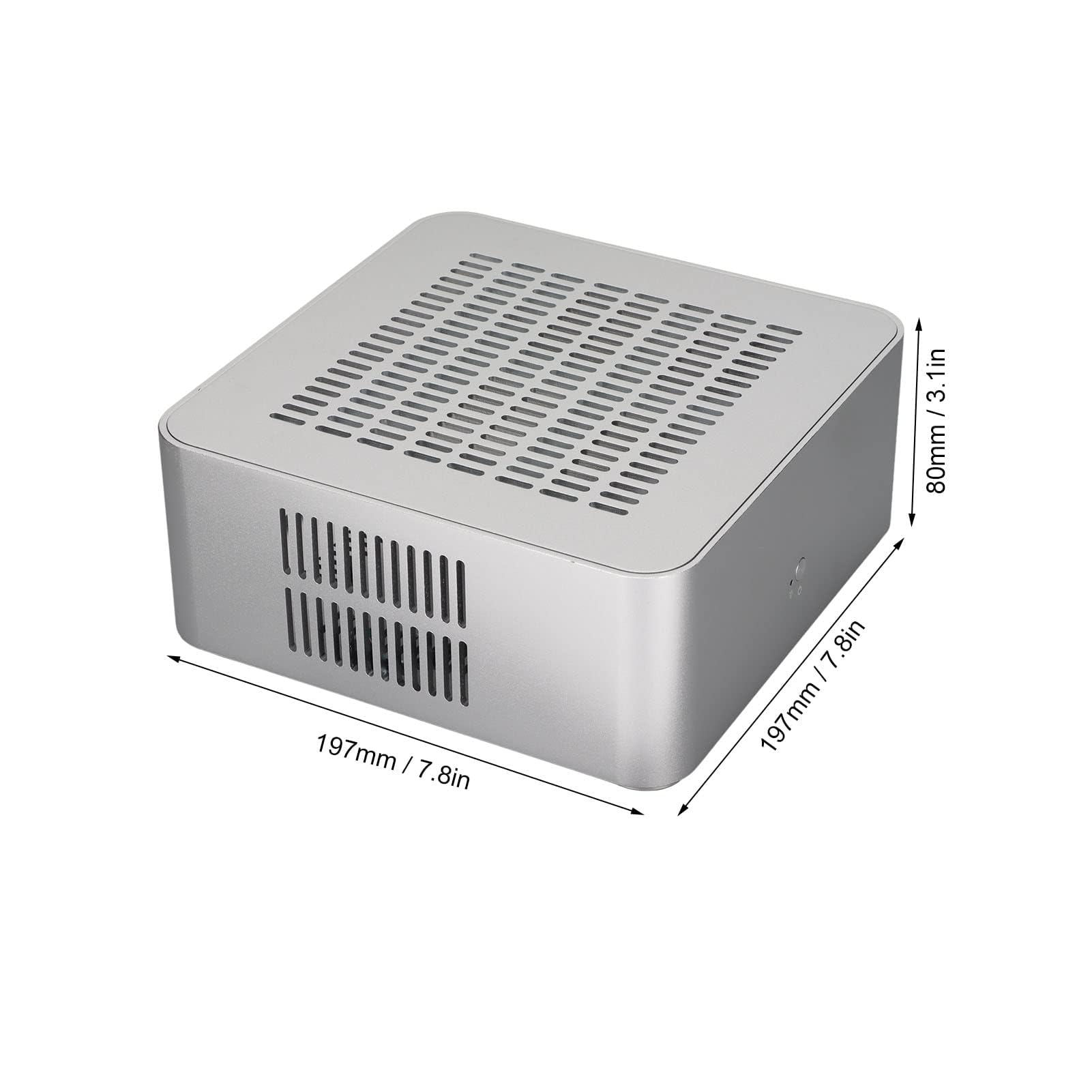 Custodia per Computer Mini ITX, Custodia per PC da Gioco per Desktop per Computer Video Domestici, Computer per Hotel, Terminali Self-Service, Buona Dissipazione del Calore