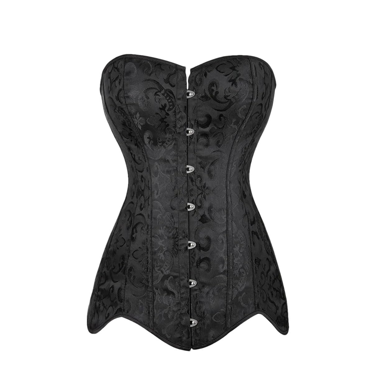 DBFBDTU Corset long bustier vintage à baleines en acier pour femme