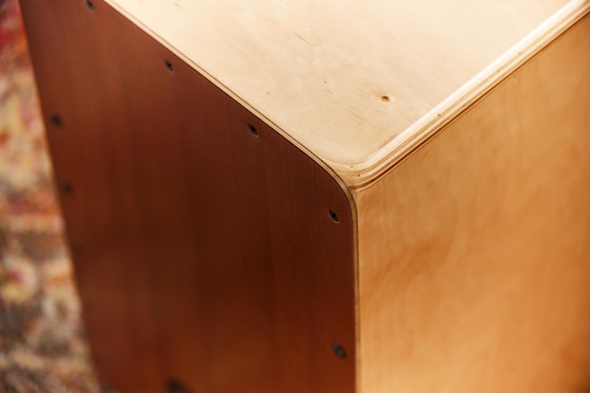 Meinl Percussion Woodcraft Professional Cajon, Natur (WCP100MH) | mit Snare und tiefem Bass Sound, Birke und Mahagoni