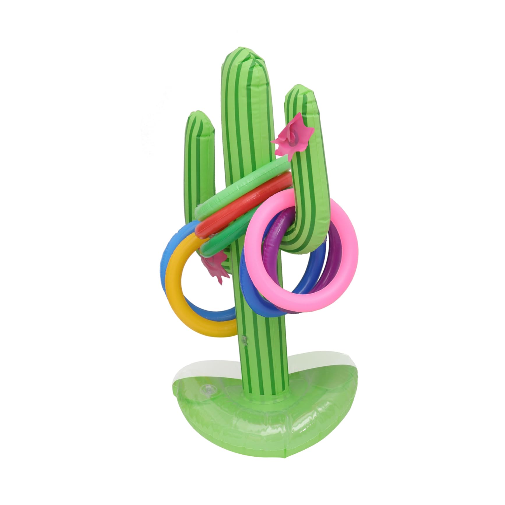 Toddmomy Beach Cactus Toy Set 9pcs Floating Cactus Plaything PVC Material Perfect Summer Game