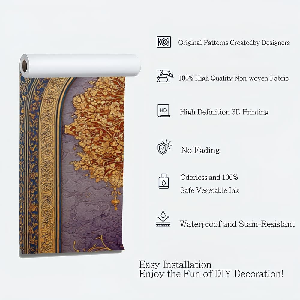 Carta da parati Fotografica 3D Beige 300x210 cm TNT Fotomurali Poster