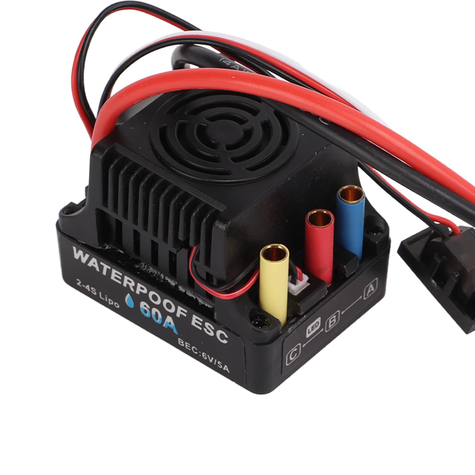 S3650 3900KV Silnik bezszczotkowy 60A Zestaw ESC z radiatorem Wodoodporna obudowa stopu aluminium dla samochodów 1/10 RC