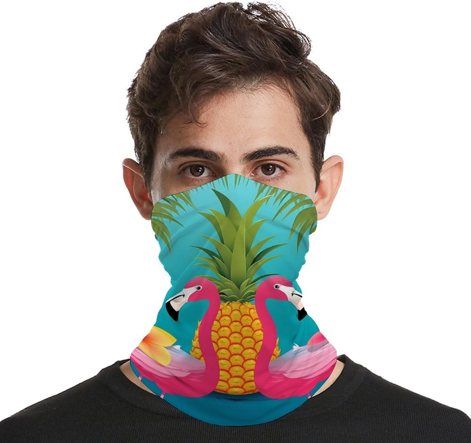 Pineapple Flamingo UV Protection Face Mask, Cooling Headscarf image 4