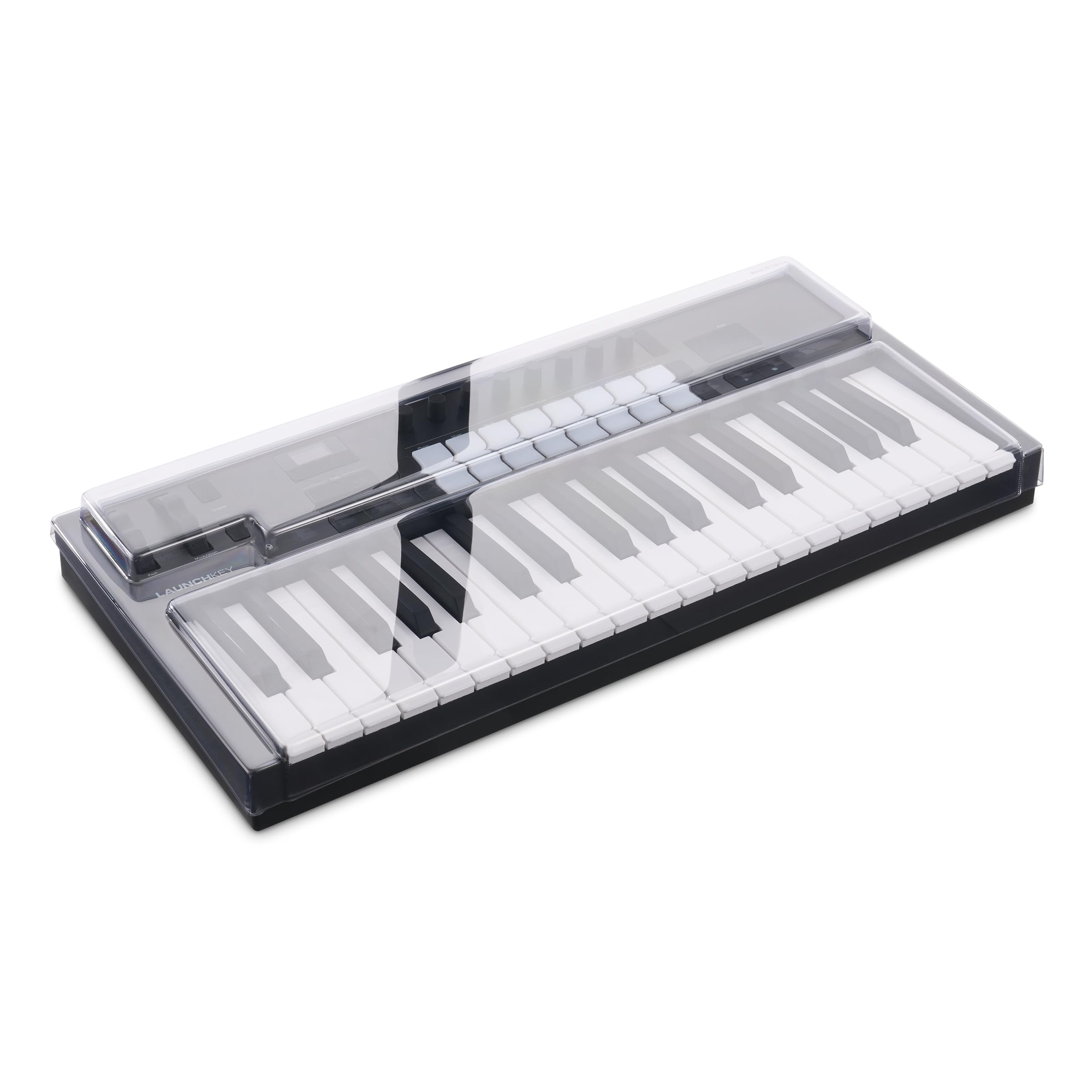 Decksaver Cover for Novation Launchkey 37 MK4 - Super-Durable Polycarbonate Protective lid in Smoked Clear Colour, Made in The UK - The Producers' Choice for Unbeatable Protection