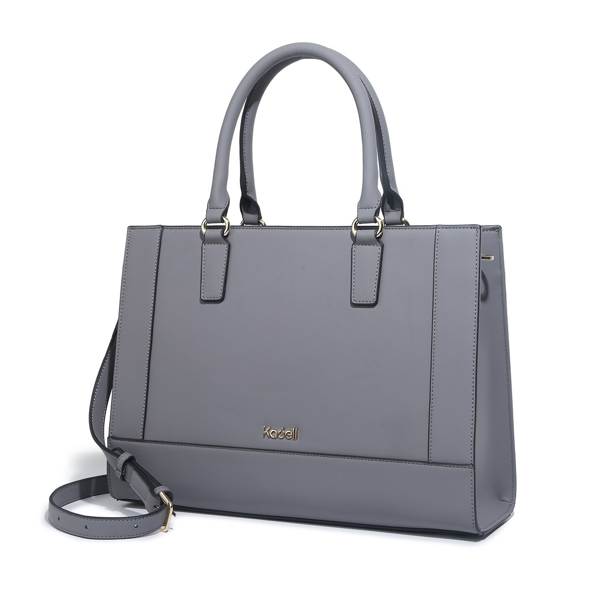 Women Handbags Fashion Large PU Leather Tote Messenger Top-Handle Satchel Shoulder Bags Dark Grey