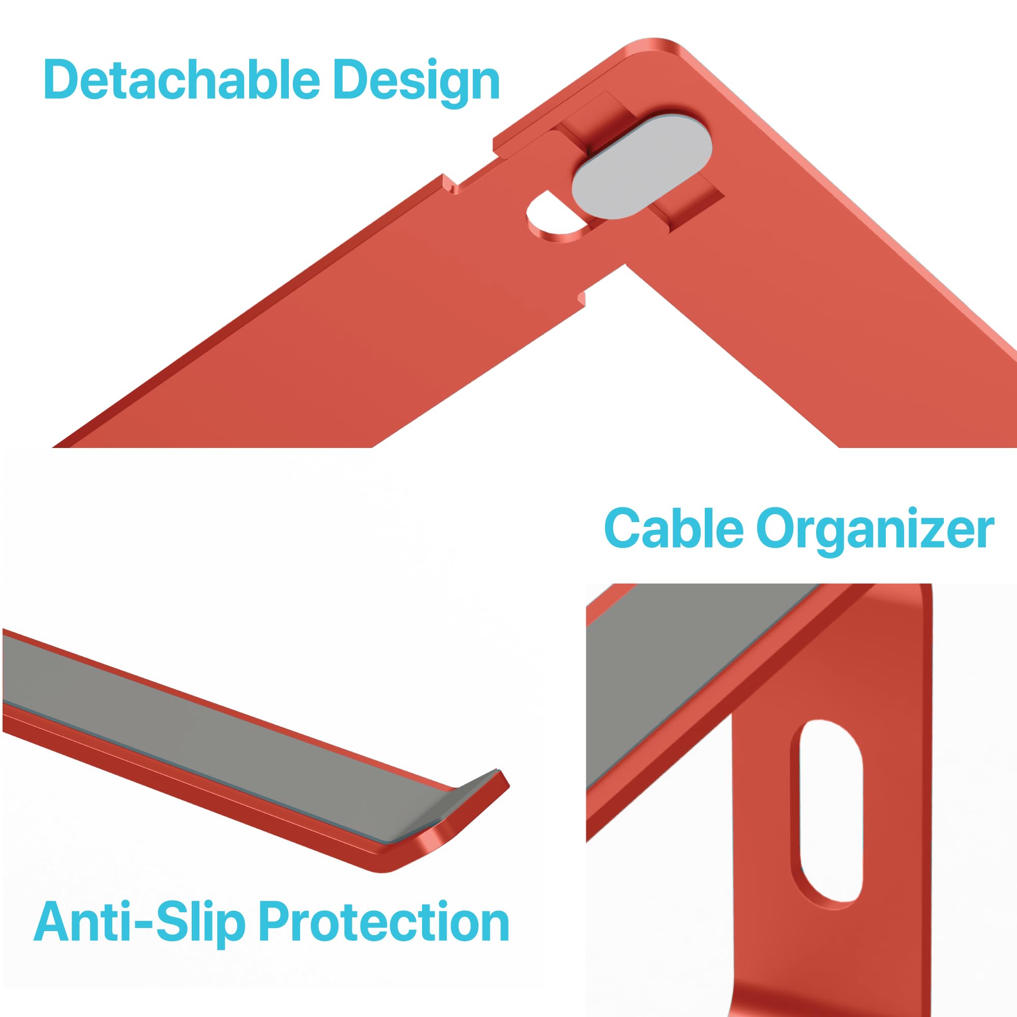 BLACK+DECKER Supporto per laptop da scrivania, supporto ergonomico per laptop per scrivania, supporto per laptop compatibile con MacBook Notebook Computer - Supporto per computer portatile - Accessori