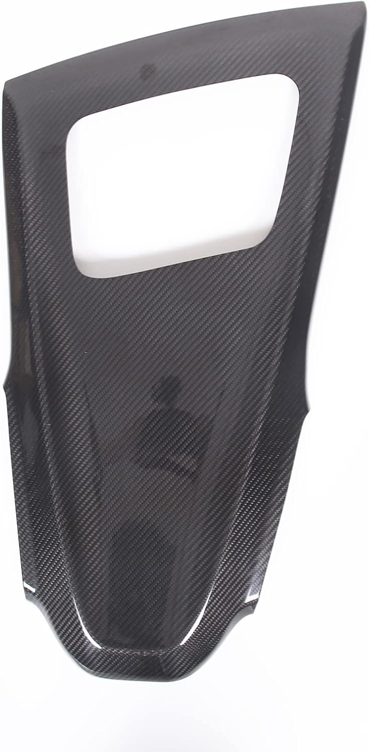 Car Control Dashboard Panel Cover Trim Compatible with Chevrolet Corvette C8 2020-2025 Dry Carbon Fiber Dash Instrument Upper Edge Panel Cover Interior Decoration Accessories (Black Carbon)