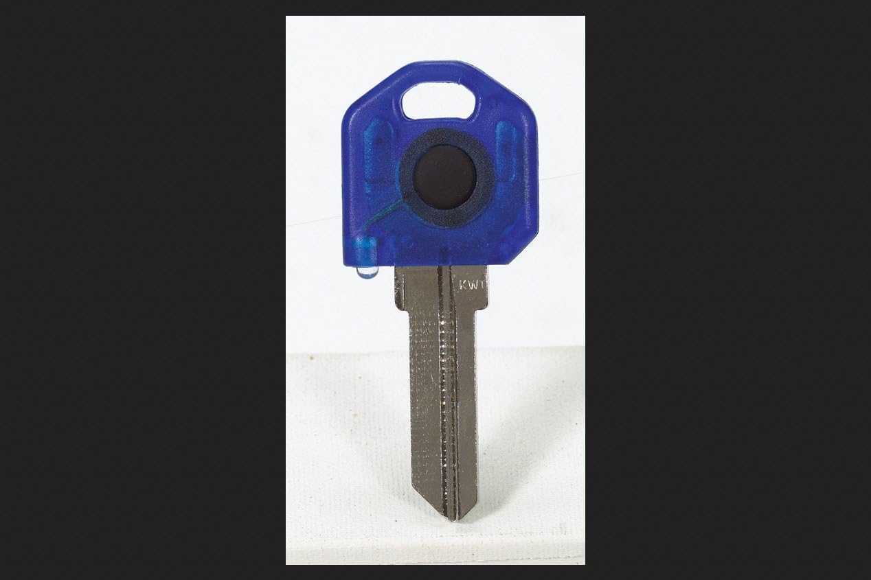 Keylights Key Blank Specialty Bagged Kw1 Yellow Light Blue Plastic Head