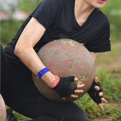 Miniatura 7 de Paquete de 100 pulseras de plástico azul marino, pulseras de colores para eventos, muñequeras de vinilo para fiestas, pulseras de plástico