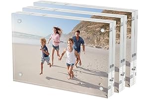 AITEE 4x6 Lucite Freestanding Picture Frames
