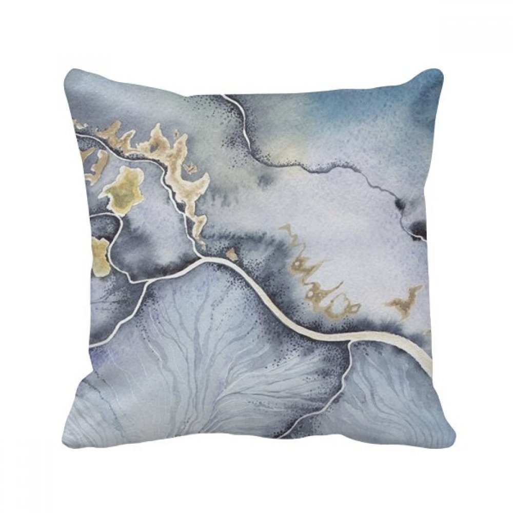 Coussin Encre Résumé Shading pour corriger un canapé trop dur avec style aquarelle 40x40cm