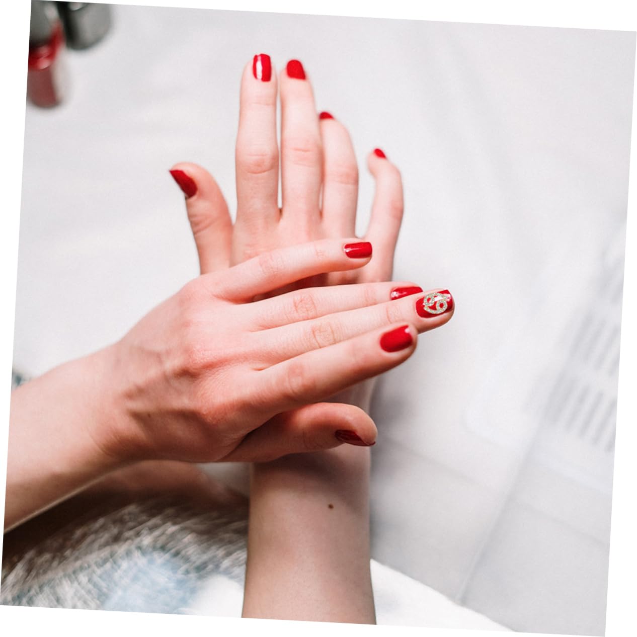 Didiseaon 5 Set di Ciondoli per Unghie per Nail Art 12 Segni di Ciondoli per Unghie Strass Decorazioni Eleganti per Unghie per Occasioni Speciali Pezzi * 5
