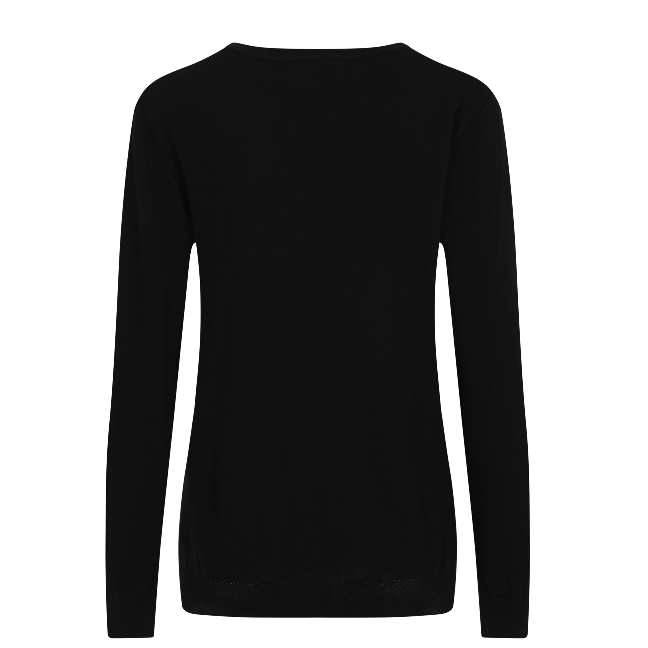 OXKnit - Maglietta da donna a maniche lunghe anni '60, stile retrò, a maglia, basic, casual, a maniche lunghe