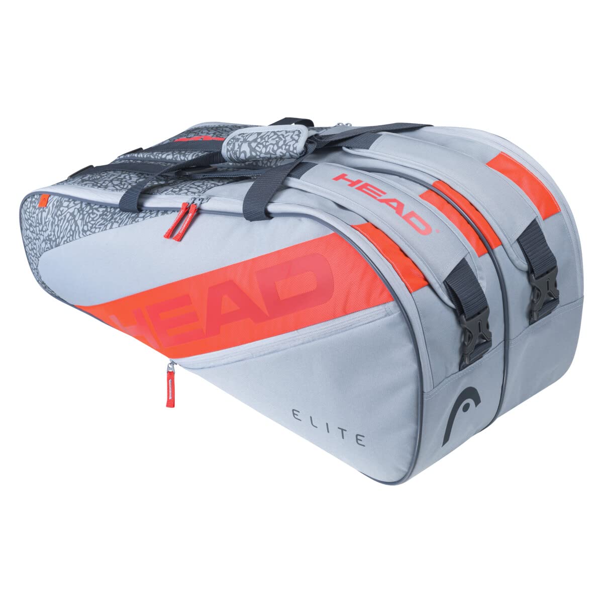 Borsa Racchette Da Tennis HEAD Elite 9R Supercombi - Zaino E Tracolla - Doppio Scomparto Principale - Tasche Accessorie