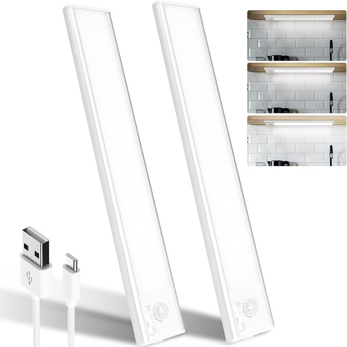 Pack 2 Luces LED con Sensor de Movimiento para Hogar y Exteriores