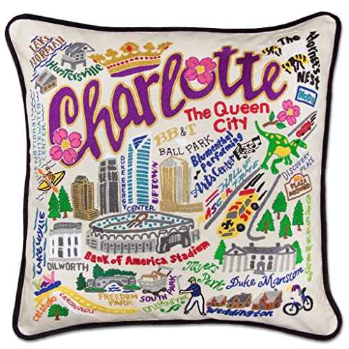 Catstudio Charlotte Hand Embroidered Decorative Throw Pillow