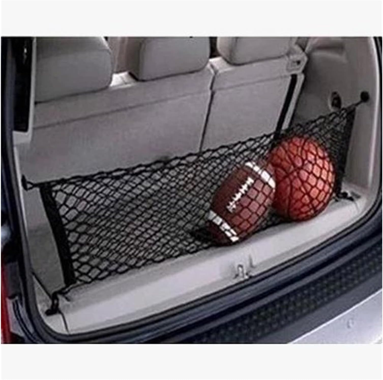 Luggage Cover Car Rear Trunk Organizer Net Mesh Universal Storage Bag Pocket Car Back Accessories Seat Nylon Elastic String Holder Luggage Shade Shield