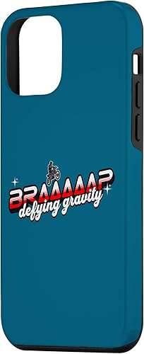 Miniatura 2 de Carcasa para iPhone 12 mini Dirt Bike Rider Defying Gravity Motocross Braap Dirt Biking