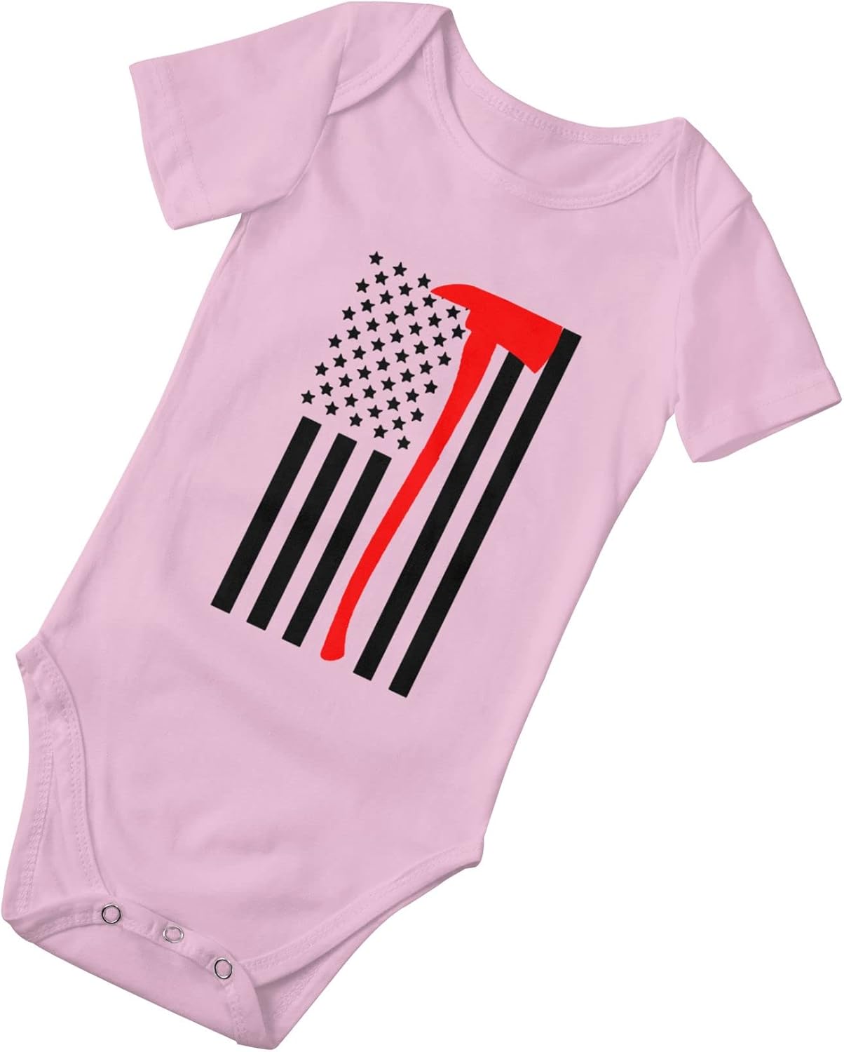 Firefighter Axe Red Line Flag Newborn Girl Boy Romper Jumpsuit Bodysuit Baby Outfits Infant Clothes - Image 2