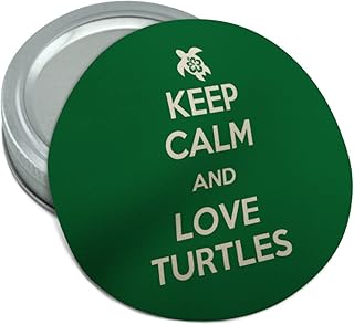 Keep Calm And Love Turtles Round Rubber Non-Slip Jar Gripper Lid Opener
