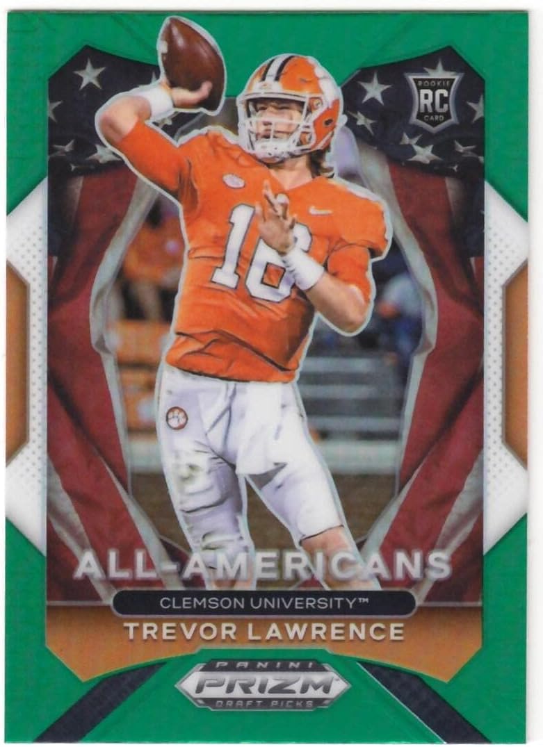 Trevor Lawrence 2021 Panini Prizm Draft Picks Prizms Green #181 NM-MT Football NFL All American