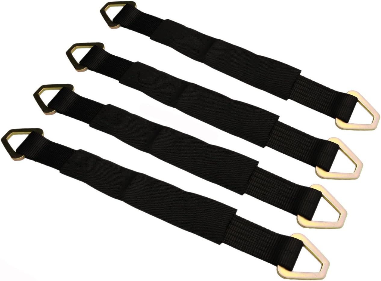 36" Black Axle Straps (4 Pack)