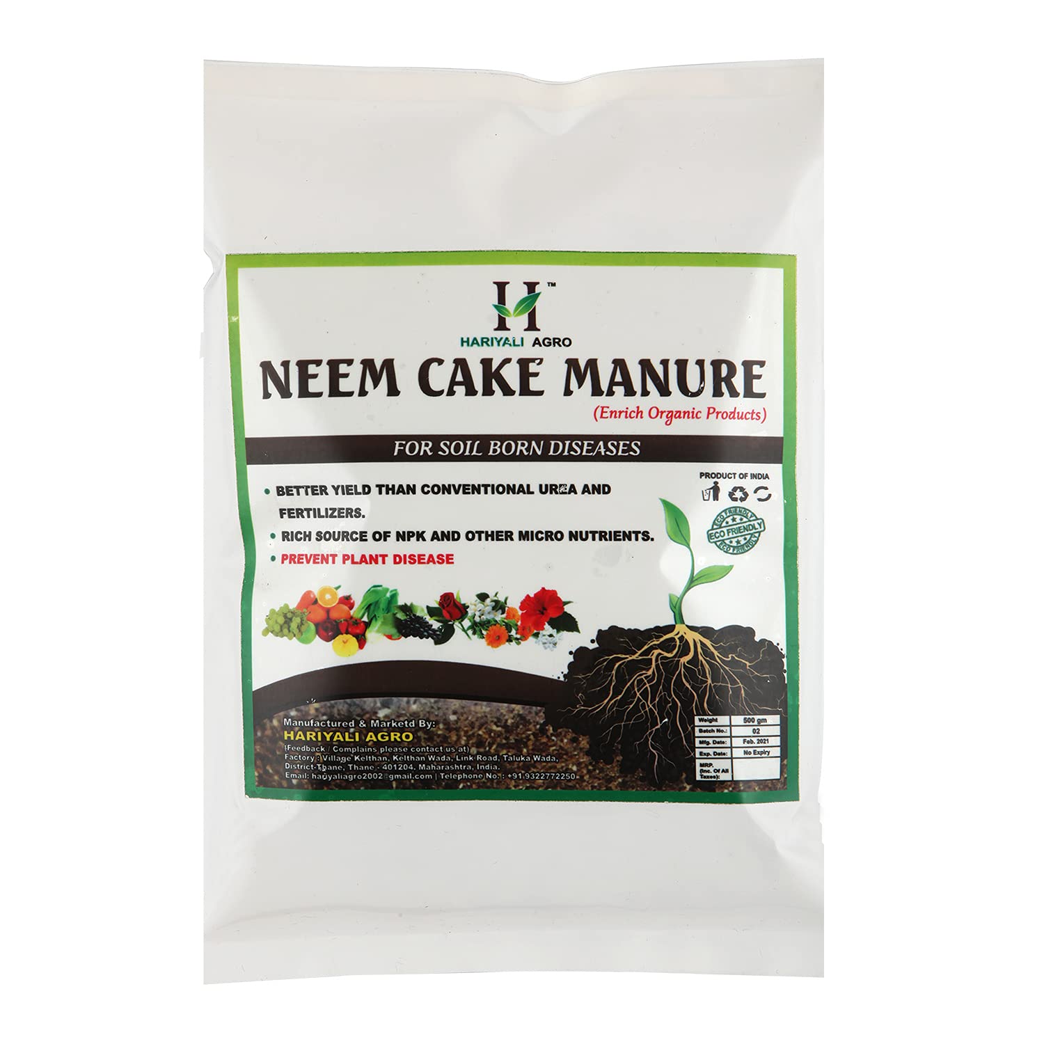 Hariyali Agro Neem Cake Manure (B08HL3VVXP) Amazon Price History, Amazon Price Tracker