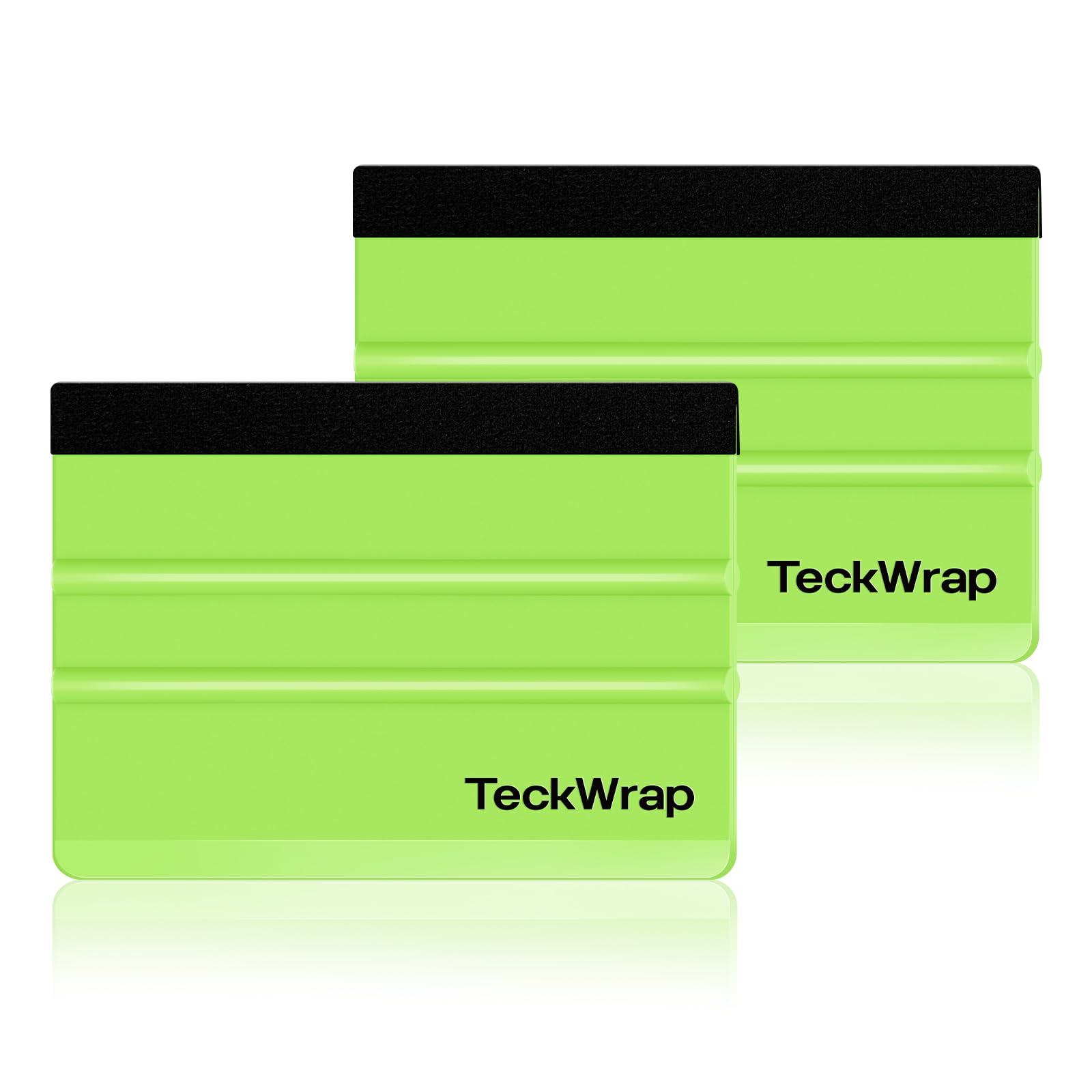TECKWRAP 2 PCS Professional Felt Squeegee for Vinyl, No Scratch - Green