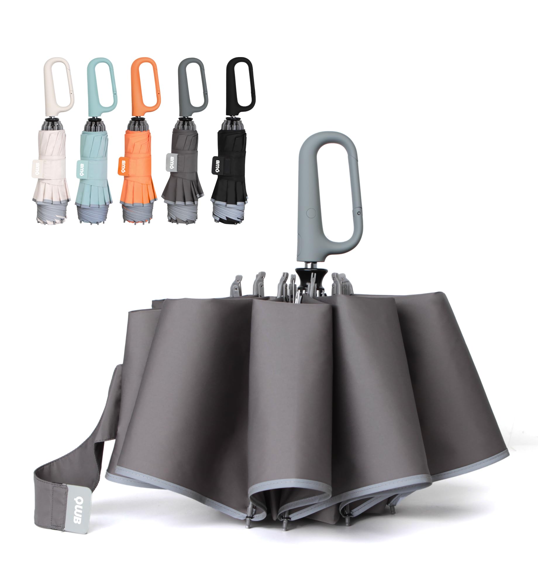 QWB Inverted Umbrella with Auto Open Close Windproof Compact Travel