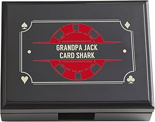 Personalization Universe Poker Night Personalized Wood Playing Card Box