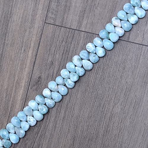 Larimar perles briolette poire de qualité supérieure pour bijoux artisanaux