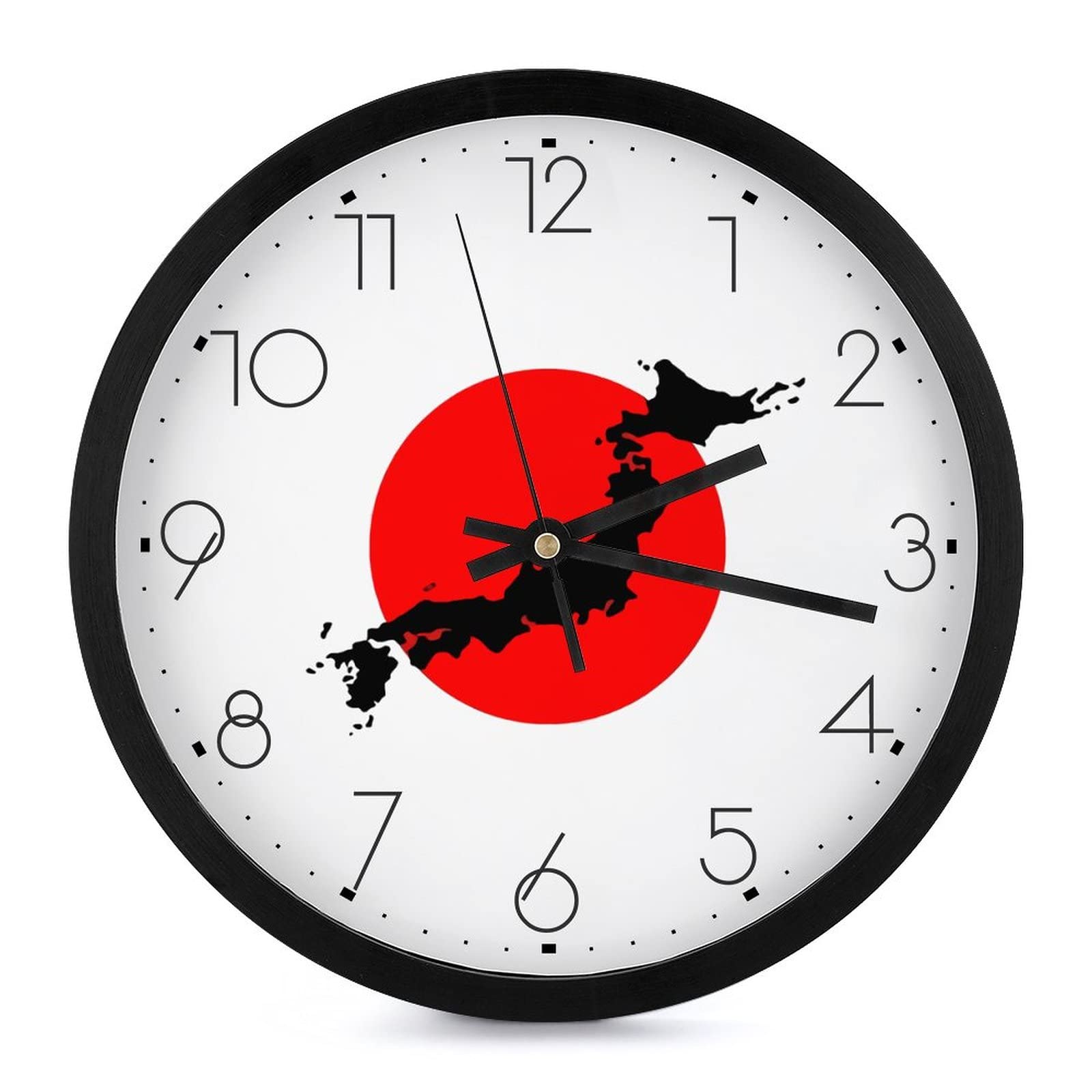 Amazon.co.jp: 壁掛け時計 日本 国旗 日の丸 旗 掛け時計 時計 静音