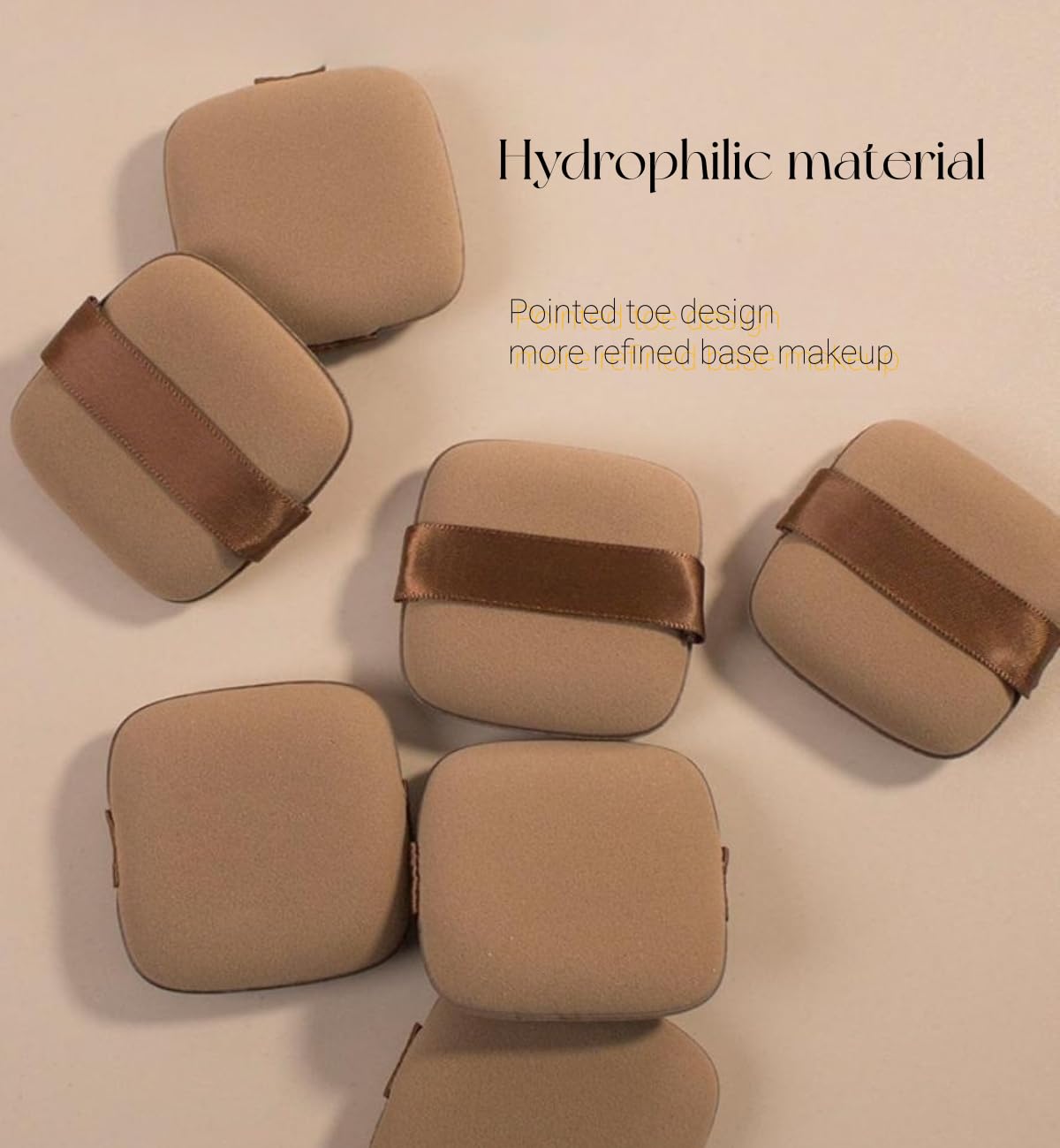 Dhjrefhhd 5Pcs Square Foundation Sponge Air Cushion Puff Available Both Sides Foundation Powder Sponge Beauty Tools for Makeup Accessories Dry Wet Air Cushion Makeup Brush