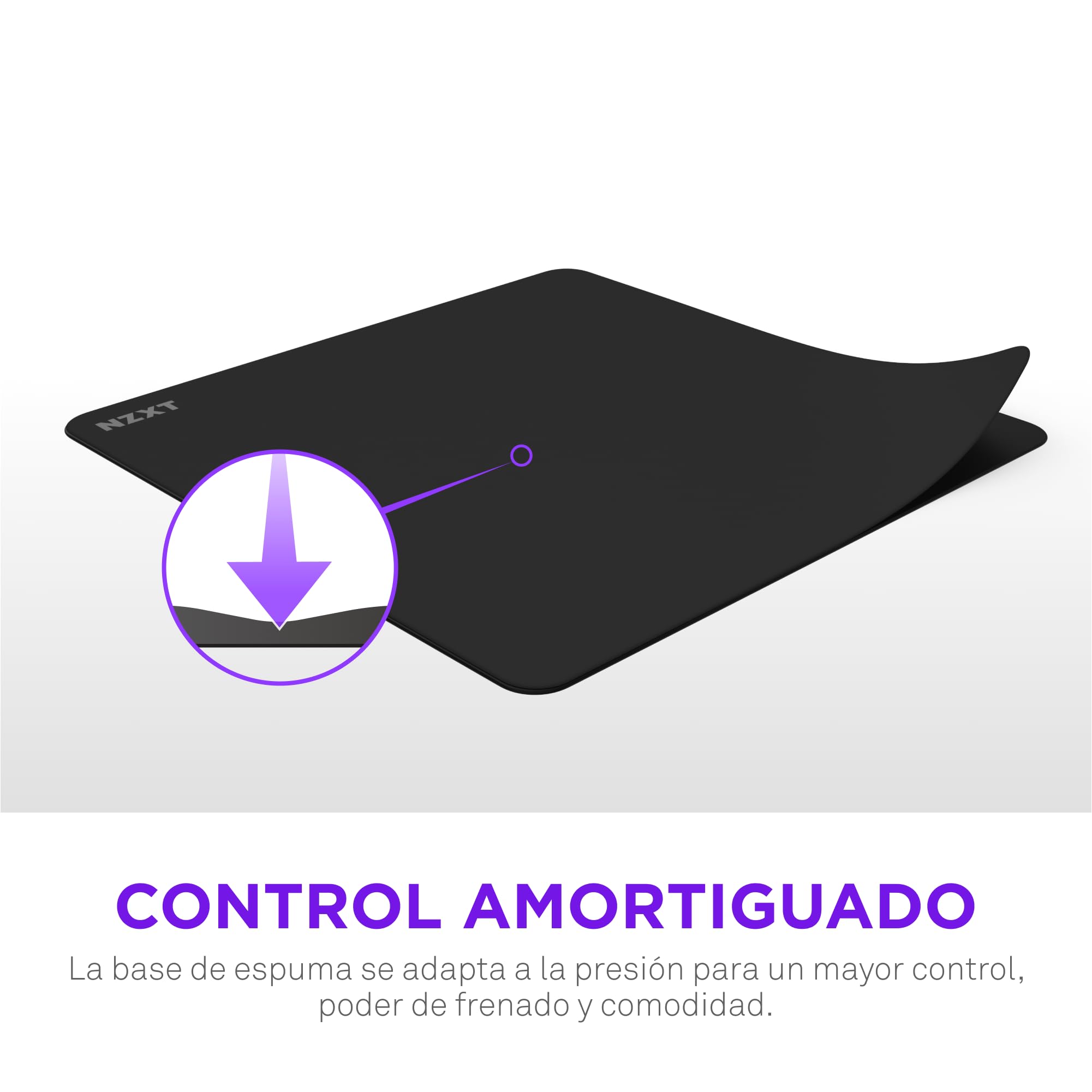 NZXT Zone Elite – Alfombrilla para ratón de Gaming XXL prémium – Superficie de nanotejido de Tela ultrasuave – Optimizado para Velocidad y Control – Resistente a Las Salpicaduras – Negra