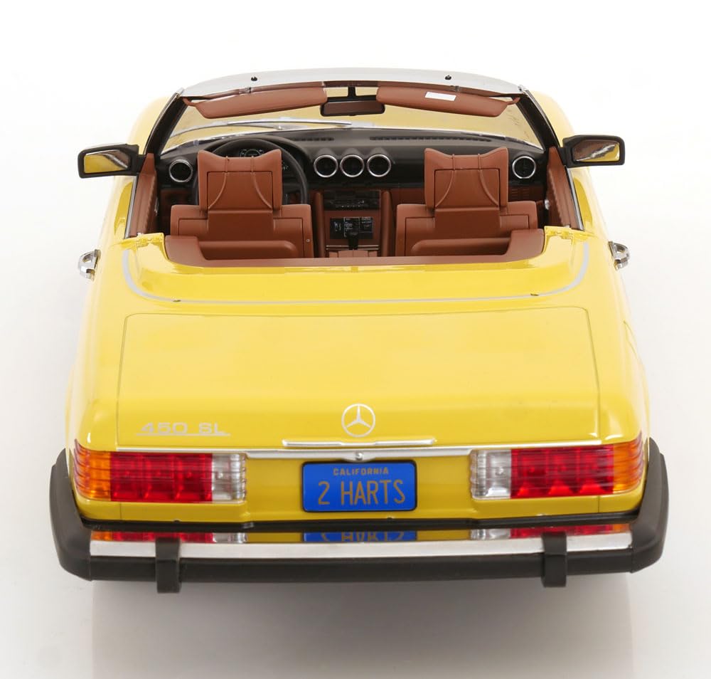 KK Scale KKDC120263 - Mercede. 450 SL R107 US Version Yellow 1979 TV-Series Hart To Hart with Openings - Scala 1/12 - modellino Auto