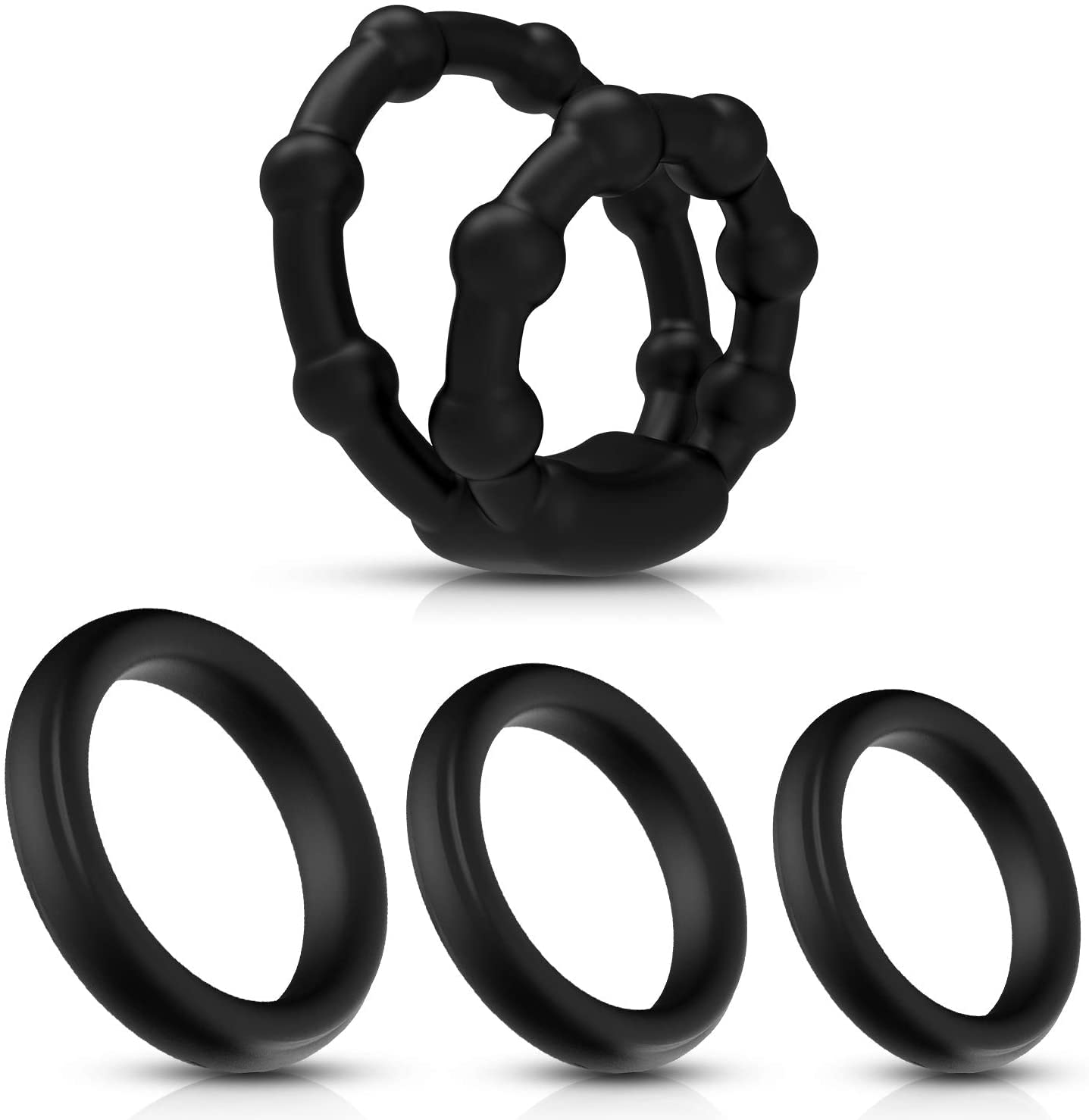 Penisringe Silikon Cockring 4er Penisring Set, S, M, L Pennisring Erektion  Set mit 2 in 1 Hodenring Dehnbar, UTIMI Extrem unterhaltsames Sexspielzeug  für Paare : Amazon.de: Drogerie & Körperpflege