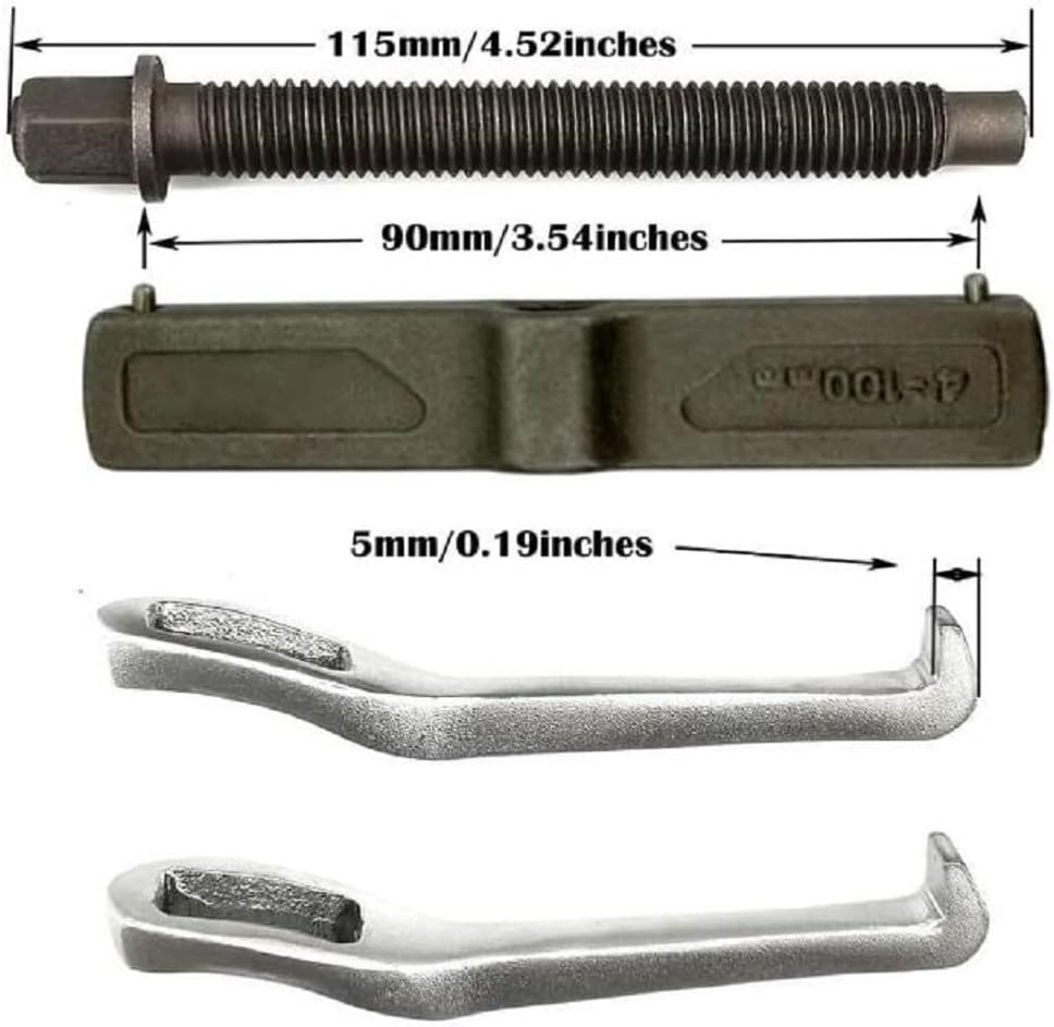 4-Inch 2-Jaw Gear Puller, Small Bearing & Pulley Removal Tool