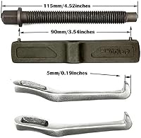Vista 3 de Extractor de 2 garras, extractor de engranajes de 2 garras para la extracción de polea, volante y cojinete, extractor de engranajes pequeños (10 cm)