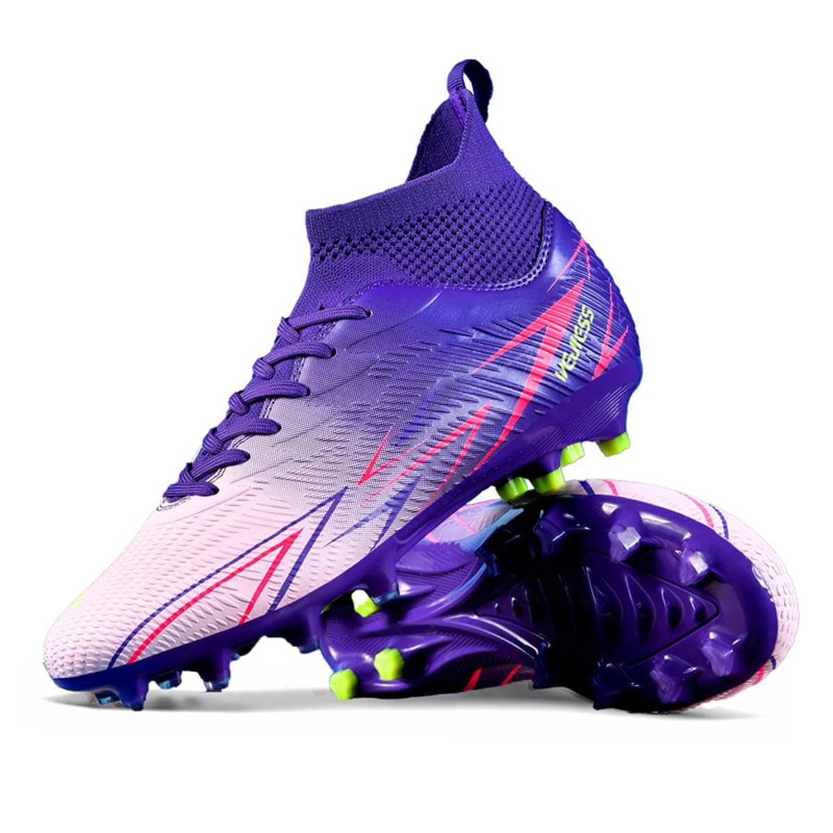 Botas de fútbol para Hombre, Unisex, Profesionales, para Exteriores, para niños, Banda Alta, adecuadas para césped Artificial, Zapatos de competición