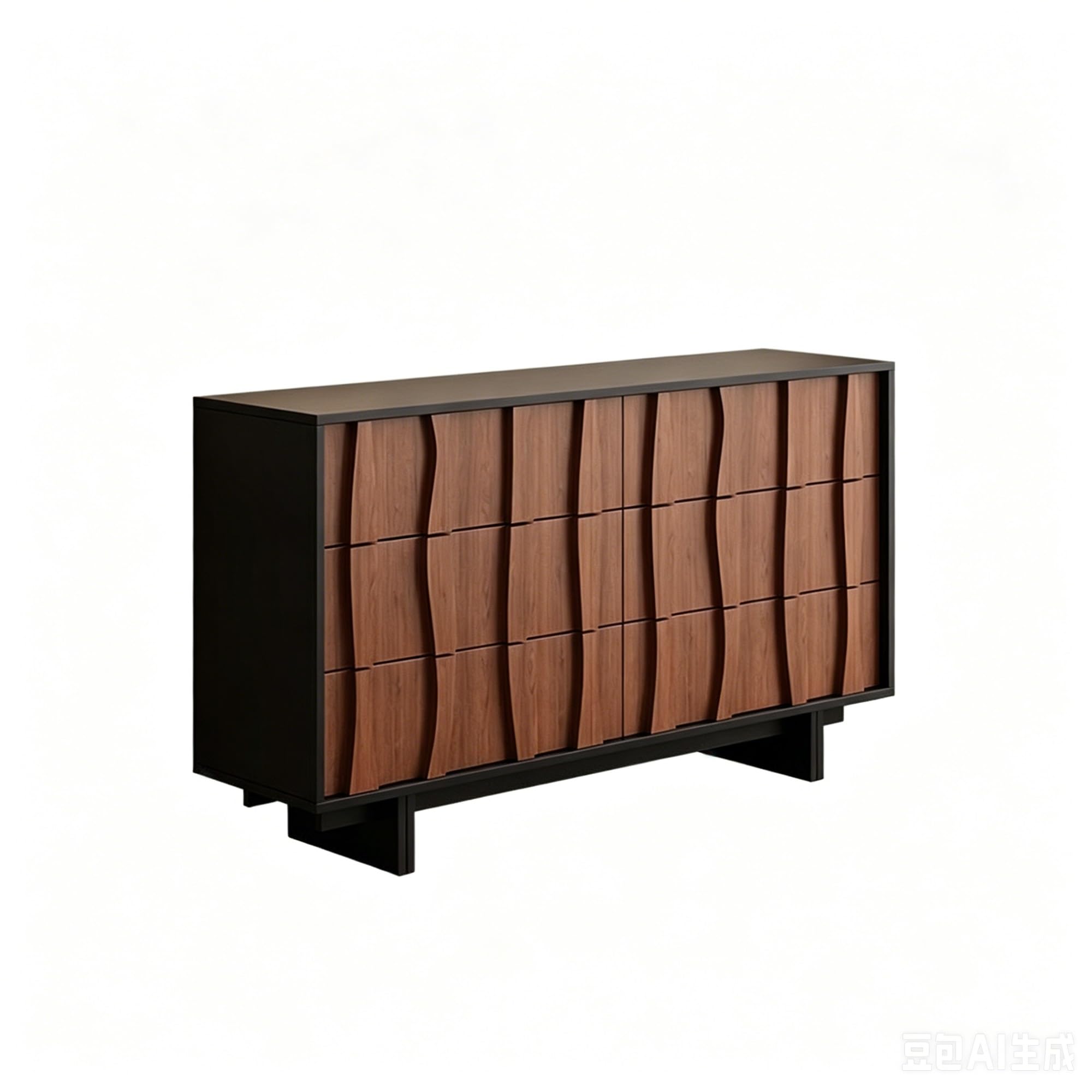 Dh2yjnbf3 Bedroom Retro Chest Of Drawers Double Row With 6 Drawer Dresser Bedroom Storage Cabinet Organizer Clothes Storage Organizer(Multi-colored)