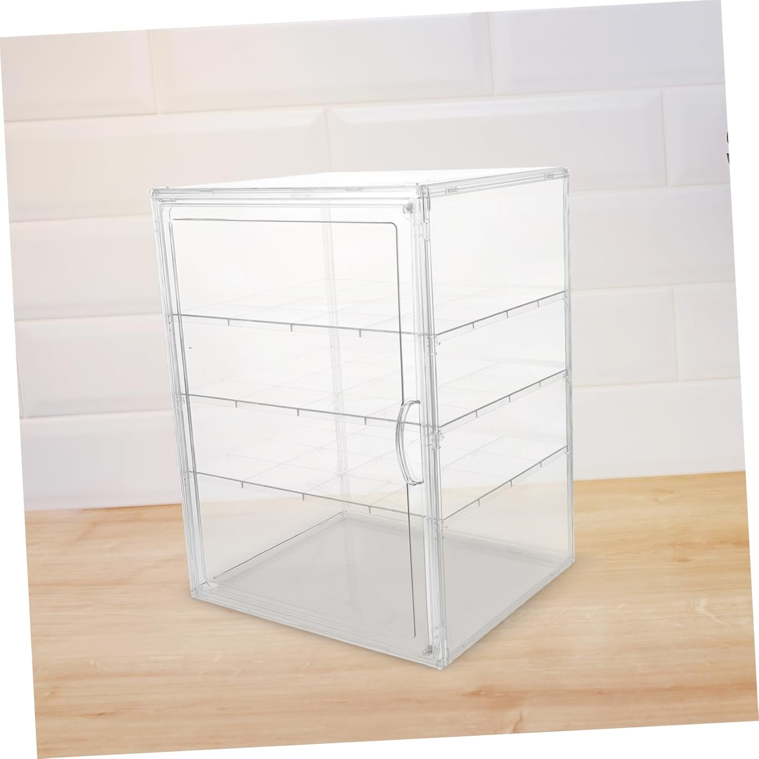 Zerodeko Bakery Display Case Countertop Food Holder Cake Container Bread Storage Box Pastry Display for Cookies Desserts