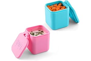 2PCS Dip Containers, 4oz Silicone Salad Dressing Container Dipping Sauce Container Dipping...