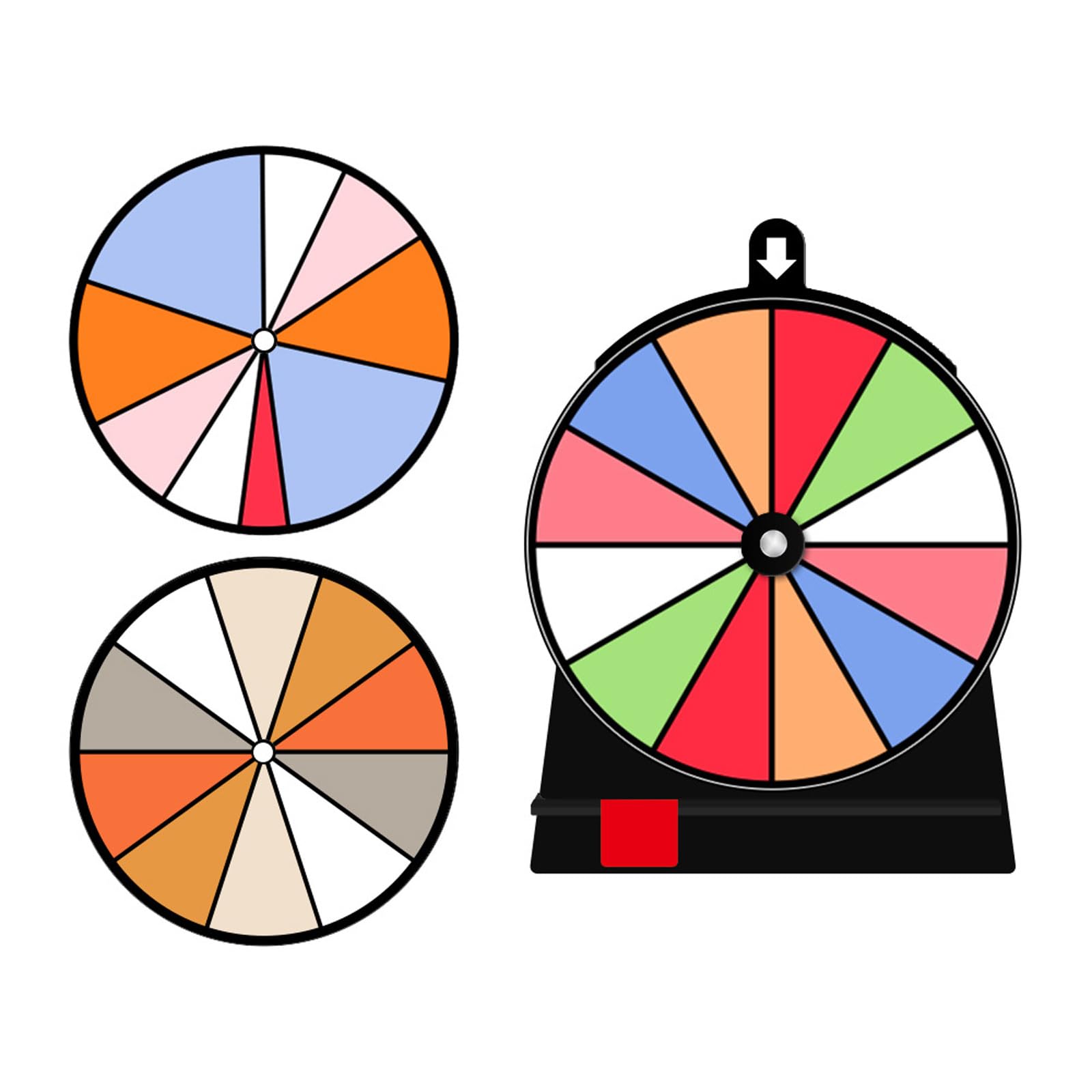 Kalttoy Multicolor Erasable Spinner To Winning Wheel Set With Smooth Rotation Mechanism Ideal For Festival Gatherings And Decision Making Interactive Prize Decision Wheel