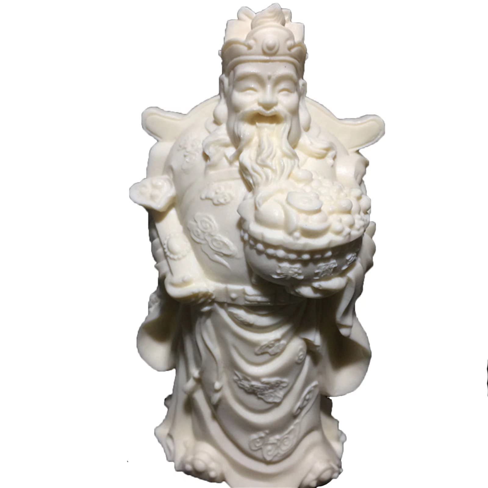 ALANIZ Estatua de Buda Fengshui Estatua del Dios Chino de la Riqueza Estatua de Buda Tallada a Mano Escultura de Arte Moderno Decoraciones for el hogar de Alta Gama Las Mejores Figuras de Regalo